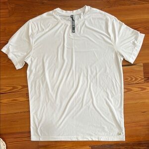 Vuori strato tech shirt white size large